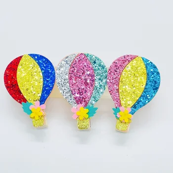 15pcs блясък пачуърк цвят балон фиби флорални карикатура шноли бутик коса аксесоар модни шапки за момичета