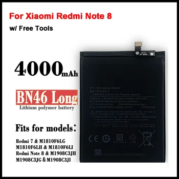  BN46 4000mAh батерия за Xiaomi Redmi Note 8 8T Redmi 7 висококачествени батерии за подмяна на телефони