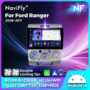 QLED 8G + 256G 1280 * 720P Android 13 Car Radio за Ford Everest Ranger Mazda BT50 BT-50 J97M 2006-2011 стерео GPS Carplay Auto 2Din
