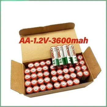 100% нова AA батерия 3600MAh акумулаторна батерия 1.2V Ni-MH AA батерия подходяща за часовници мишки електрическа играчка фенерче компютър