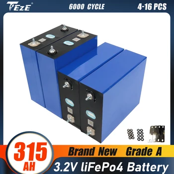 3.2V 315Ah Lifepo4 батерия DIY акумулаторна литиево-железен фосфат за лодка голф количка слънчева система за съхранение ЕС без данъци