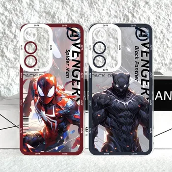 Marvel Spiderman Avengers телефон случай гняв очи за Samsung S20 S21 S22 Lite Plus ултра силиконов капак Funda Shell