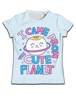New Kids Boys T Shirt Cat Детски дрехи за момче Тениска Cute Girl KID Cartoon Toddlers Short Sleeve Baby Tee Clothing Top