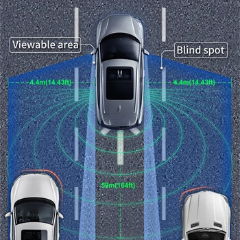 77GHz Micro Wave Radar Car BSD Blind Spot Detection System Lane Change Assist Паркинг Monitoring 50M Range