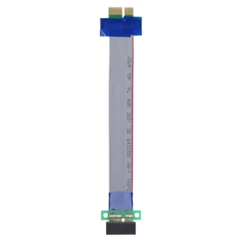 PCI за експресни 1X до 1X щранг карта разширител конвертор кабел PCI-E PCIE удължителна лента кабел мъжки женски адаптер