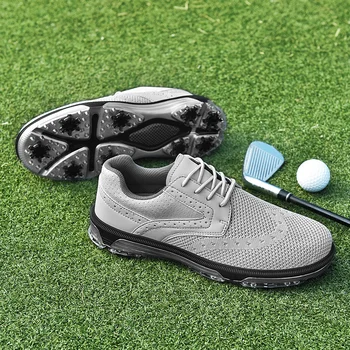 2024 Нови професионални обувки за голф Външна мрежа Дишащи удобни спортни обувки Мъжки висококачествени професионални обувки за голф