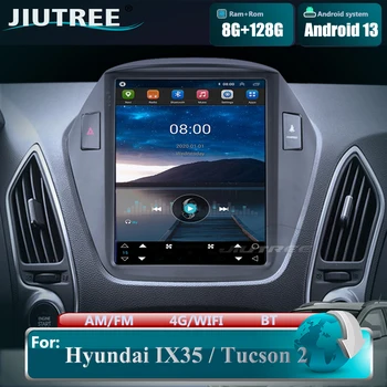 10.4 инчов автомобил видео радио за Hyundai Tucson IX35 2011-2015 Android 13 мултимедиен плейър 2 Din Tesla екран GPS CARPLAY стерео