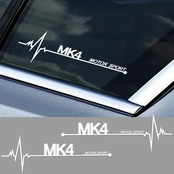 2PCS Стикери за странични прозорци на автомобила Екстериор за логото на VW MK4 Водоустойчив стил Тунинг винил филм декор Decals Авто аксесоари