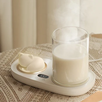 Електрически нагревател за чаши 3 предавка температура чаша топло кафе мляко вода отопление чаша подложка с нощна светлина чаша нагревател