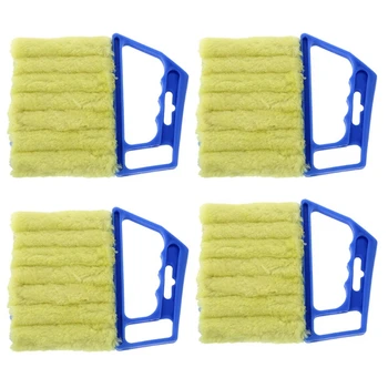 4Pcs Handheld Blind Cleaner Shutter Curtain Brush Dust Remover For Air Conditioning/Car Vent/Fan/Shutters