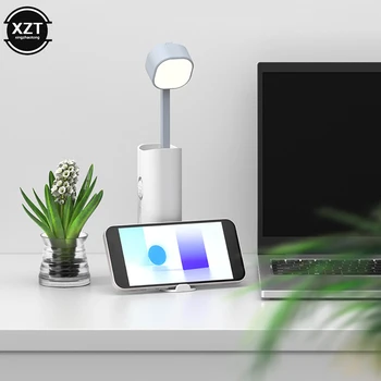 творчество LED фенерче настолна лампа може да бъде удължена и прибрана затъмняване USB акумулаторна спалня хол нощна светлина