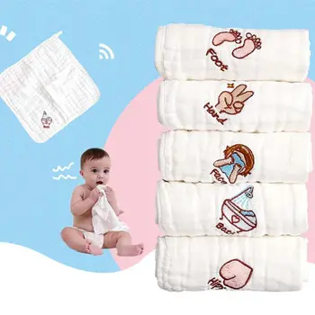 30*30cm памучна марля бебешка кърпа за лице меки бебешки кърпи кърпа за измиване носни кърпи за бебета бебешко хранене слюнка кърпи