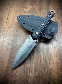Micro OTF Tech SBD201 Нож M390 Острие от прахообразна стомана Черно G10Handle Открит къмпинг Джобен нож за самозащита