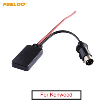 FEELDO Car Aux-in безжичен Bluetooth адаптер модул аудио приемник Aux кабел за Kenwood 13Pin CD / DVD хост AUX кабел
