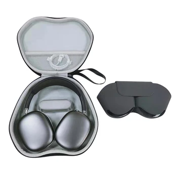 За Airpods Макс Bluetooth-съвместима чанта за съхранение на слушалки EVA твърд преносим безжичен слушалки удароустойчив защитен калъф