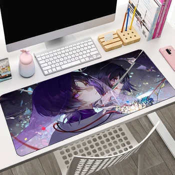 Genshin Impact Scaramouche Wanderer лаптоп аниме бюро мат PC аксесоари за игри клавиатура подложка за мишка голяма подложка за мишка 900x400 килим
