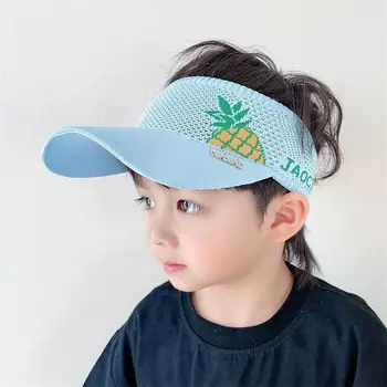 Лятна спортна шапка за крило Детска плетена шапка за слънце Динозавър празна шапка Шапка за сенник Детска шапка за UV защита