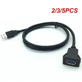 2/3/5PCS 1m PC Car Dash Board Mount USB 2.0 мъжки към женски гнездо разширение панел кабел autos accesorios мъжки към женски
