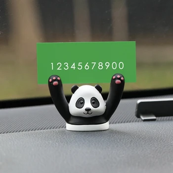 Dashboard Ornament Cartoon Panda Toy Car Декоративни аксесоари Подарък за приятел GTWS