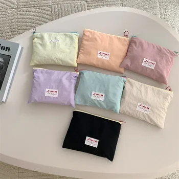 Корейска ниша дизайн сладолед цвят грим чанта Малък обект чанта за съхранение Азбука ръка монета чанта