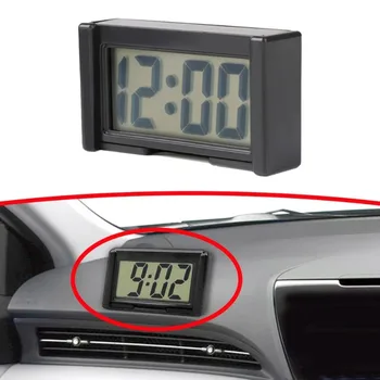 Car Clock Mini Clock Car Accessories Auto Decorate Interior Car Electronics Cars Lcd Clock fit for Motorcycle 1PC