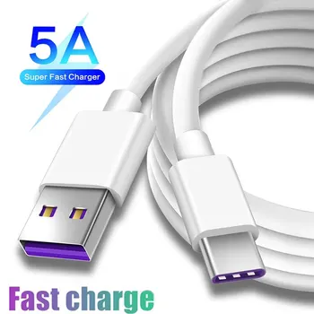 5A USB тип C кабел Бързо зареждане Зарядно за мобилен телефон Тип C кабел за данни USB C кабел за зареждане за Samsung Huawei Xiaomi Redmi