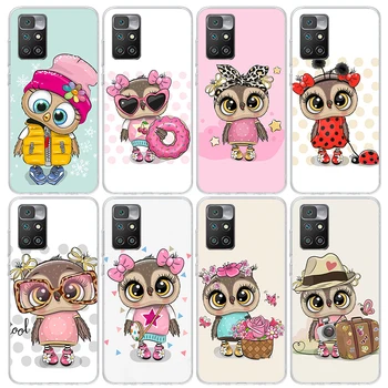 Сладък Owl Hearts Lover Калъф за телефон за Xiaomi Redmi 12C 12 10C 10A 10 9C 9A 9T 9 8A 8 7A 7 6A 6 Pro K60 K40 K20 S2 Print Fundas