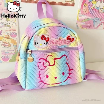 Sanrio Hello Kitty Сладки чанти Бонбони цветни раници Y2K хилядолетно момиче малка училищна чанта женски карикатура естетически рамо чанта
