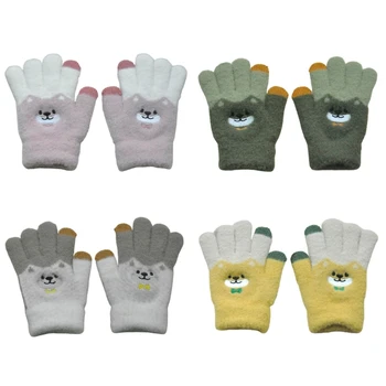 Детски ръкавици за мечки Бродирани ръкавици трябва да имат удобни зимни аксесоари