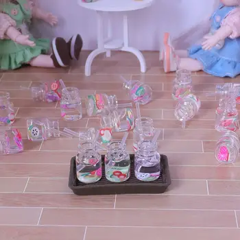 Мини храни напитки симулирани плодове слама чаша BJD кукла играчки аксесоари миниатюрни елементи годни за 1:12 кукла къща кухненски орнаменти